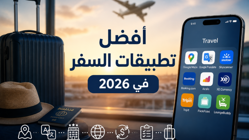 أفضل تطبيقات السفر في 2026: أدوات ذكية تجعل رحلتك أسهل