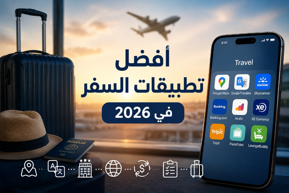 أفضل تطبيقات السفر في 2026: أدوات ذكية تجعل رحلتك أسهل