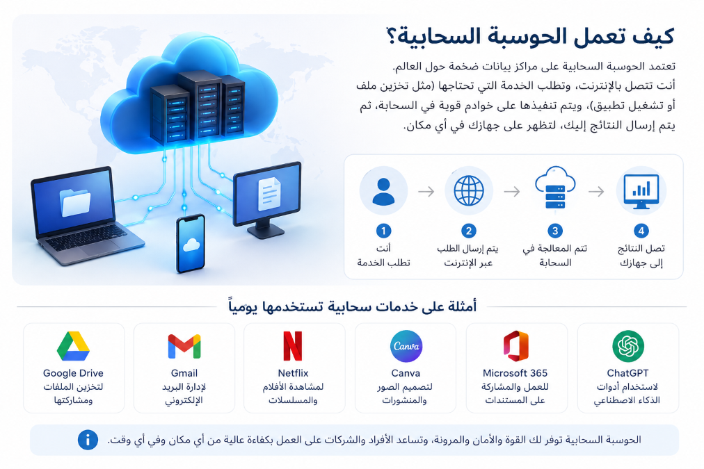 ما معنى الحوسبة السحابية؟